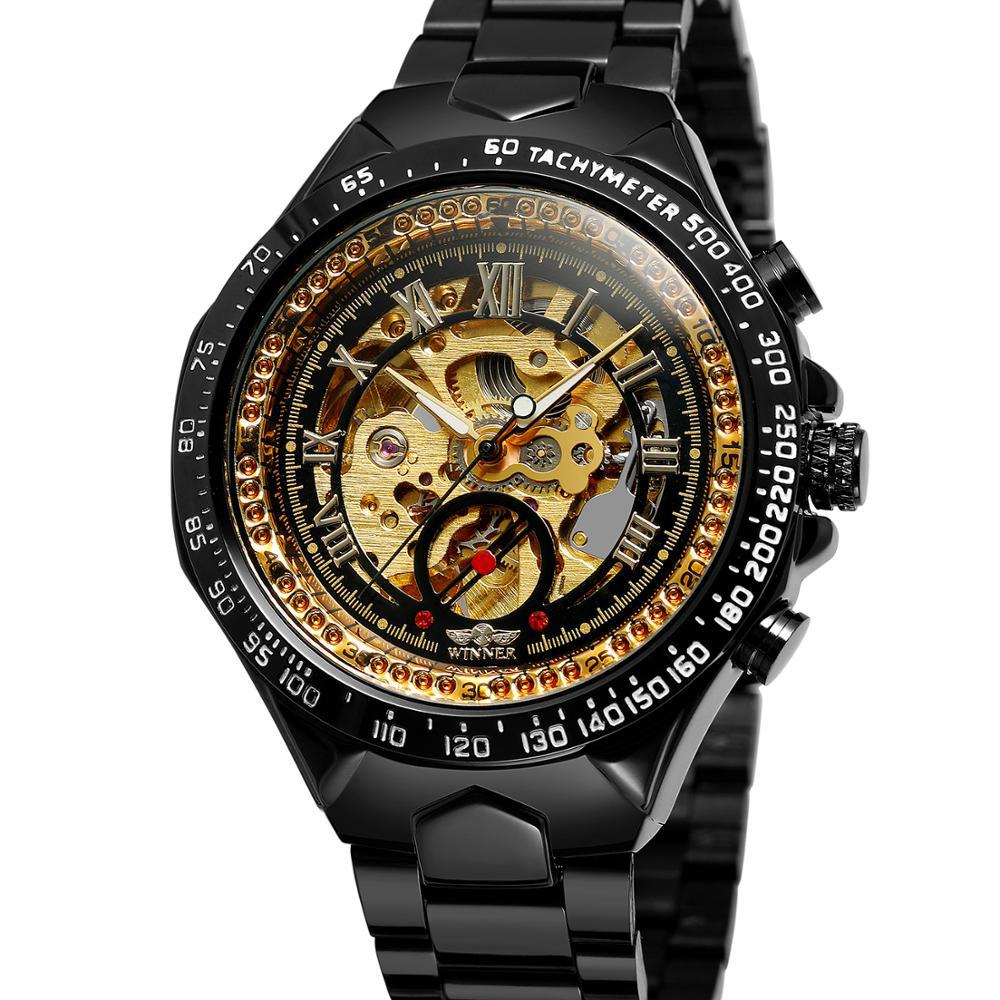 PhantomPulse Series - Skeleton Automatic Mechanical Self-Wind Wrist Watch